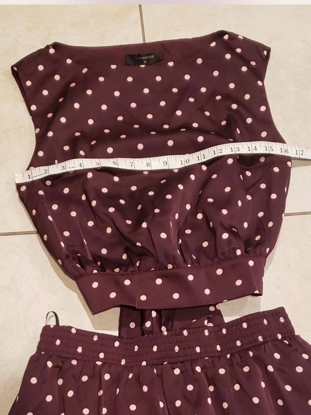 Commense Polka Dot Sleeveless Top & Maxi Shirt Set - Picture 6 of 9